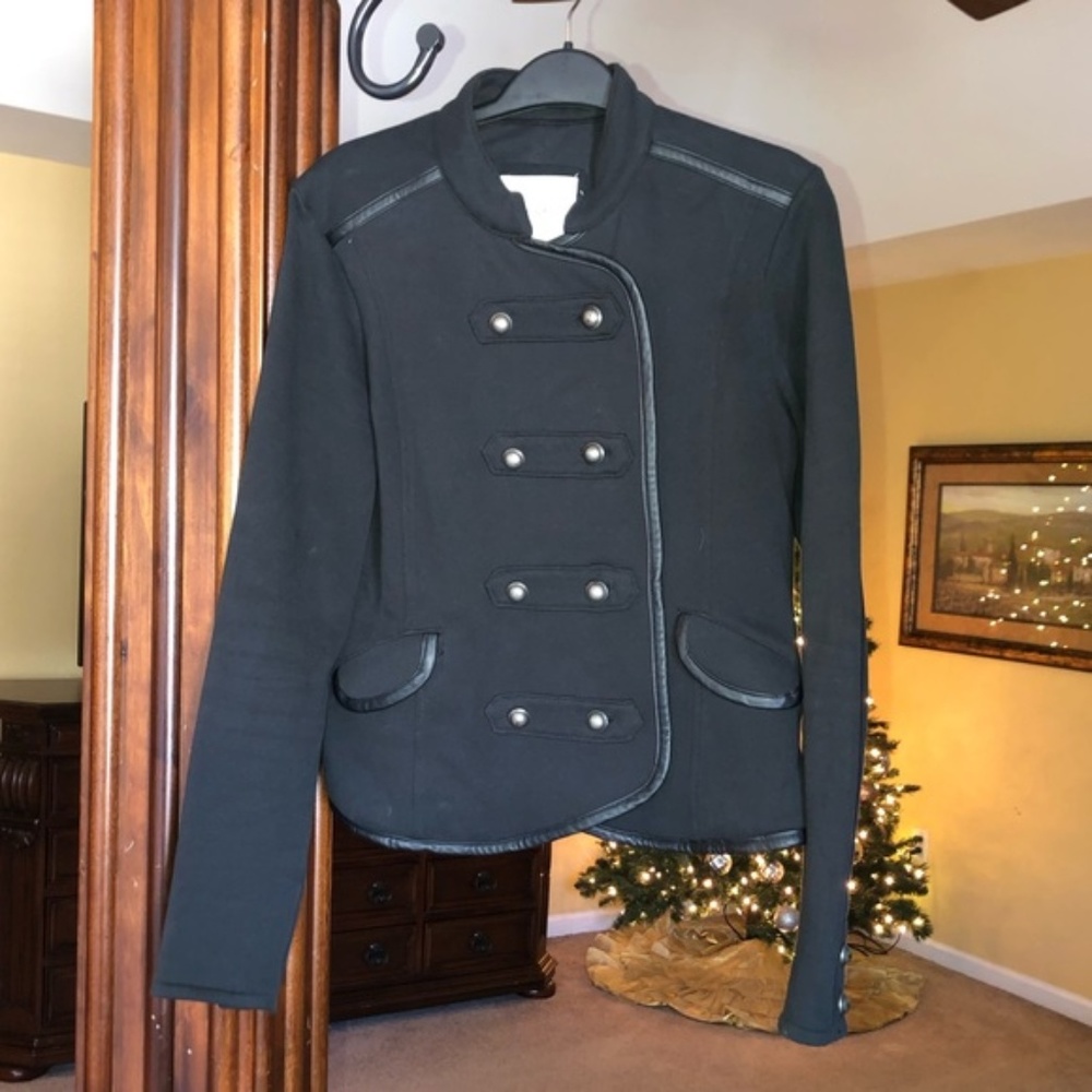 Aeropostale Black Military Jacket -  LIKE NEW